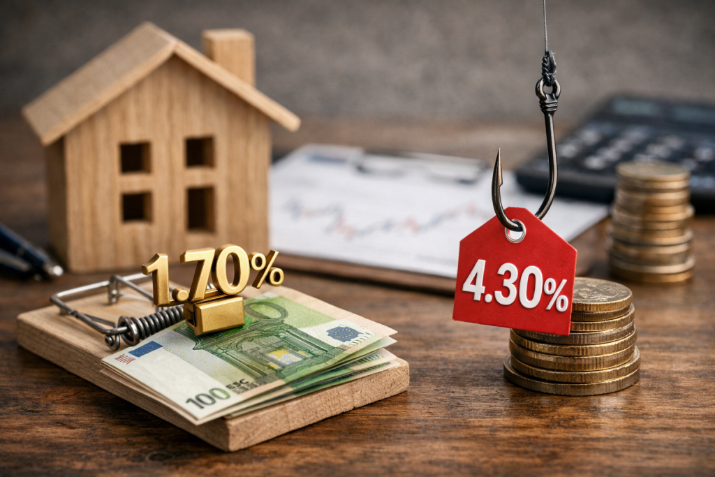 No te dejes engañar: este es el truco por el que una hipoteca al 1,70% acaba costando un 4,30%