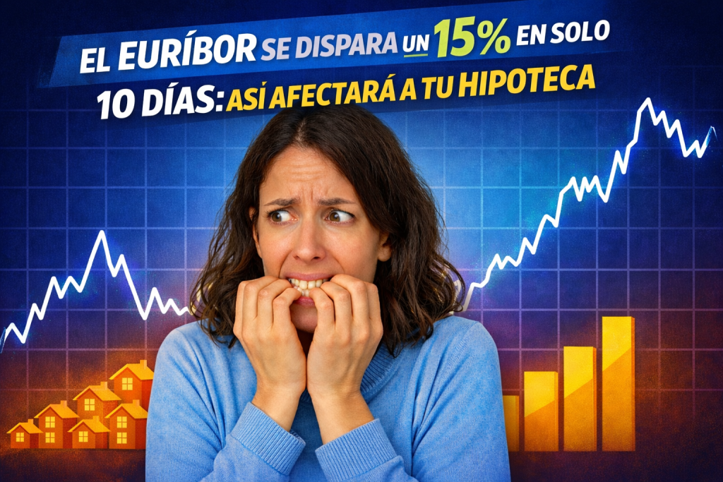 Pánico en el euríbor: sube un 15% en solo 10 días